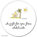 Sugar Cookie Gift Stickers - Beach House